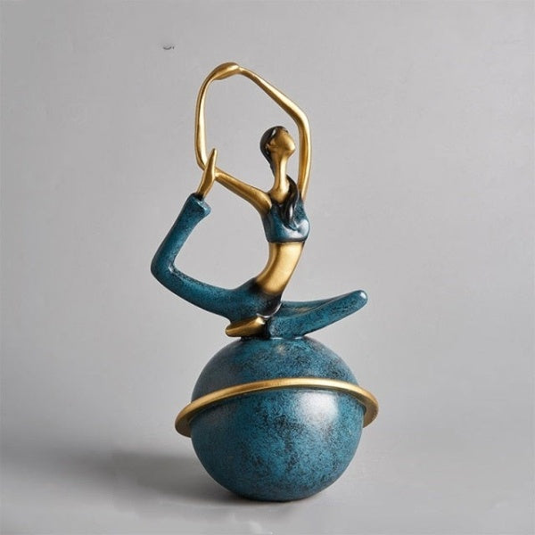 Yoga Lady Figurine Skulptur