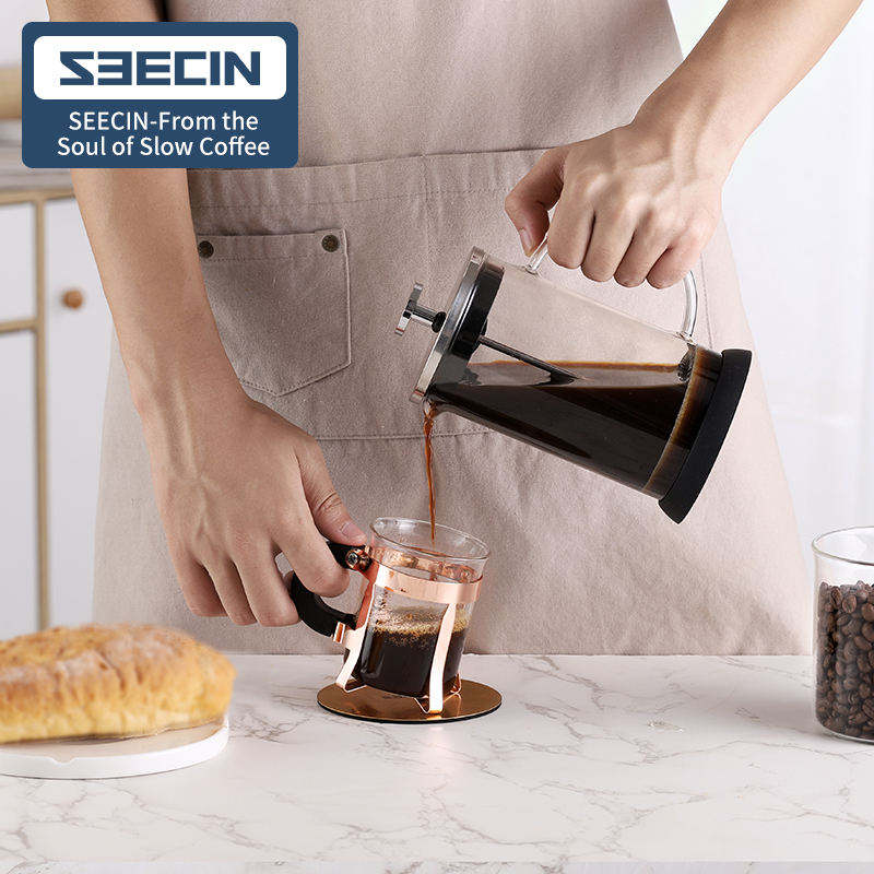 Frendorf | 1000ml Vollständig Transparentes Glas Und 304 Interne Sicherheitskomponenten Zeigen Perfekt Den Exzellenten French Press Kaffeezubereiter