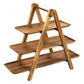Frendorf | 3-Tierige Servierleiter - Charcuterie-Bretter - Holzservierplatten