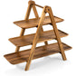 Frendorf | 3-Tierige Servierleiter - Charcuterie-Bretter - Holzservierplatten