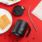 Frendorf | 350ml Nachhaltiger Kaffee Begleiter Wiederverwendbare Kaffeetassen Weiß