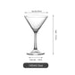 Frendorf | 274ml Bleifreies Kristall Martini Glas
