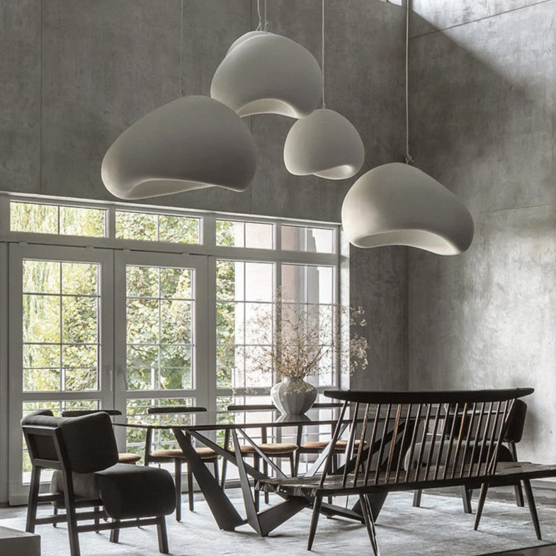 Frendorf | ZenGlow Wabi Sabi Pendelleuchte | Minimalistisches Design | Elegante Hängeleuchte für Wohnzimmer & Esszimmer