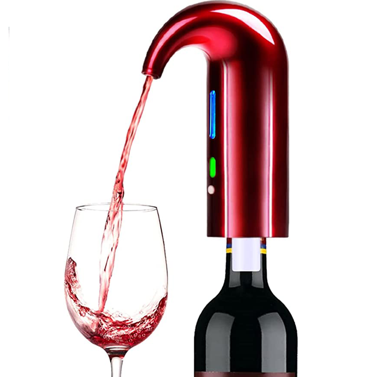 Frendorf | Portabler Ein-Tasten-Wein Dekanter Spender Usb Elektrischer Wein Luftzerstäuber Ausgießer