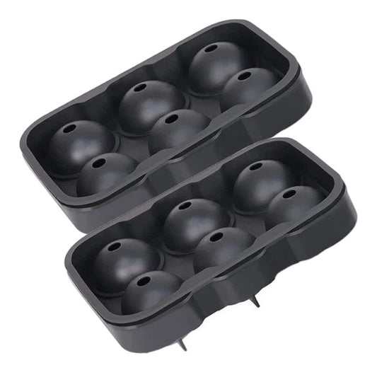 Frendorf | Benutzerdefinierte runde Eiswürfelform tragbarer Silikon-Eiskugelbereiter für Cocktails & Bourbon wiederverwendbar & BPA-frei