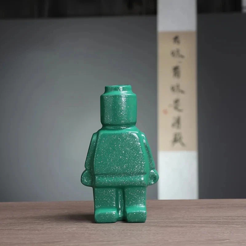 Lego-Vase aus Keramik