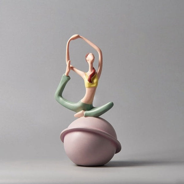 Yoga Lady Figurine Skulptur