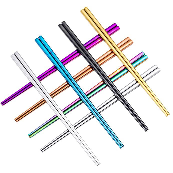 Frendorf | 23CM Edelstahl silberne Essstäbchen