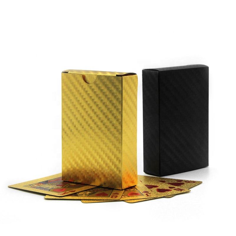 Frendorf | Hochwertige Spielkarten Druck Poker PVC wasserdichte Kunststoff schwarze Spielkarten