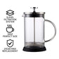 Frendorf | 1000ml Vollständig Transparentes Glas Und 304 Interne Sicherheitskomponenten Zeigen Perfekt Den Exzellenten French Press Kaffeezubereiter
