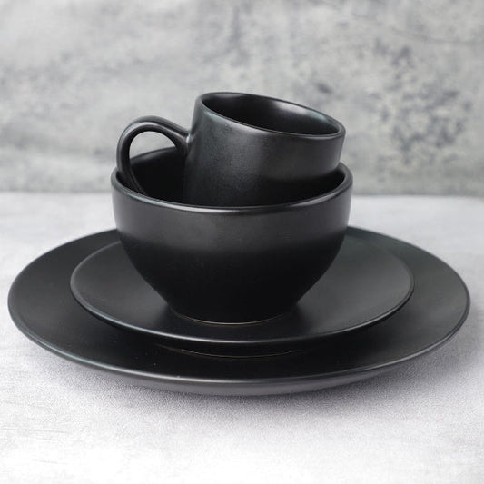 Frendorf | 10"Ess Teller schwarz Ethnisch