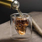 Frendorf | Handgefertigtes doppelwandiges Totenkopfglas - 250ml Halloween-Party-Geschirr, amerikanischer Stil