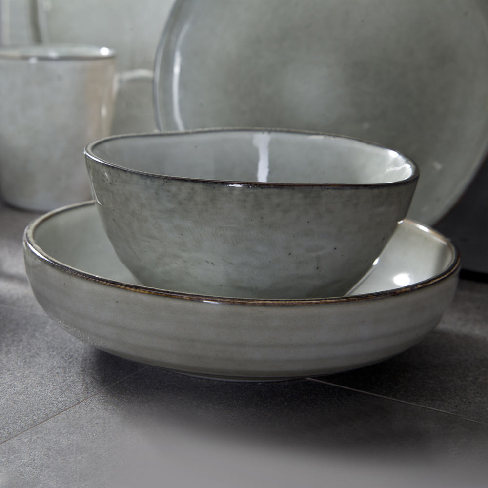 Frendorf | Klassische rustikale Tassen, 8,2x6,5cm, Set von 4 - Keramik, nachhaltig, ideal für den Einsatz in Hotels und Restaurants