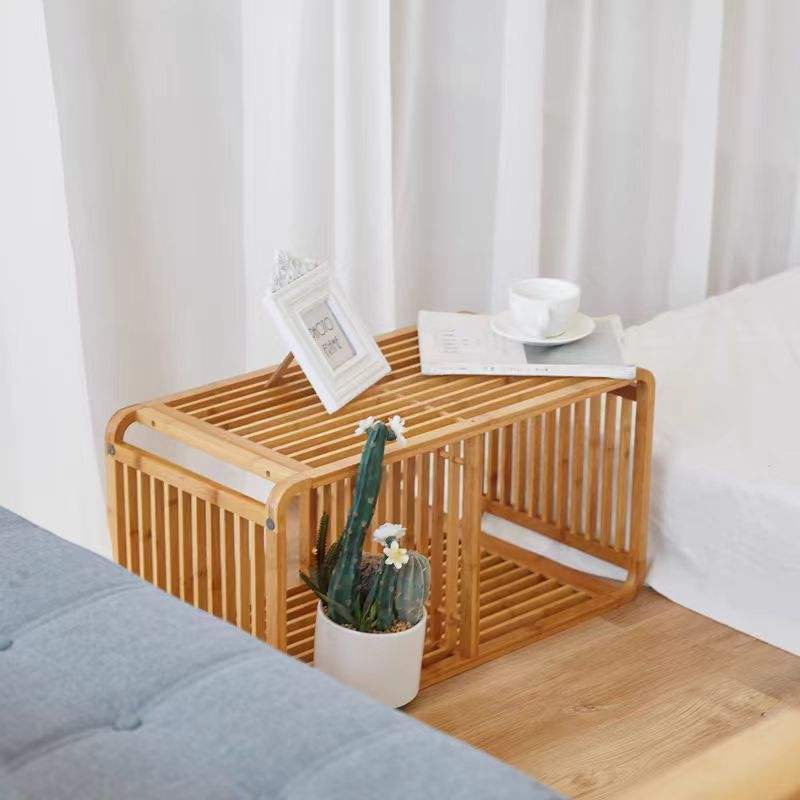 Frendorf | Bambus mehrschichtiger Radianz Speicherregal Haushalts-Schreibtischregal Multifunktionales Blumenregal Speicherregal