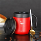 Frendorf | 350ml Nachhaltiger Kaffeebegleiter Wiederverwendbare Kaffeetassen Schwarz