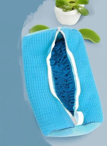 Frendorf | Wiederverwendbare Schuh-Wäsche-Reinigungsbeutel - Reißverschluss-Waschbeutel für Waschmaschinen, Perfektes Sneaker- & Tennisschuh-Reinigungsset für ein schmutzfreies Glänzen