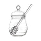 Frendorf | Klares 250ml Glas Honigglas mit Dipper