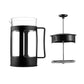 Frendorf | 350ml Schwarzes Plastikgehäuse Kaffeepresse Hochtemperaturwiderstand Glas Presse Kaffeekocher French Press