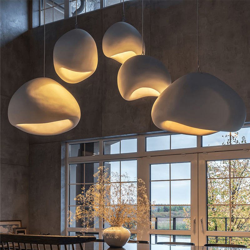 Frendorf | ZenGlow Wabi Sabi Pendelleuchte | Minimalistisches Design | Elegante Hängeleuchte für Wohnzimmer & Esszimmer