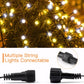 Quntis 400 LED 13FT Cluster Weihnachtslichter Plug-in, Blau & Gelb Globe Weihnachtslicht Dekoration für Innen Außen Weihnachtsbaum Schlafzimmer Hochzeit Party (8 Funkelmodus, anschließbar, wasserdicht)