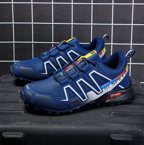 Frendorf | Gipfelstürmer Wanderstiefel in Blau und Grün