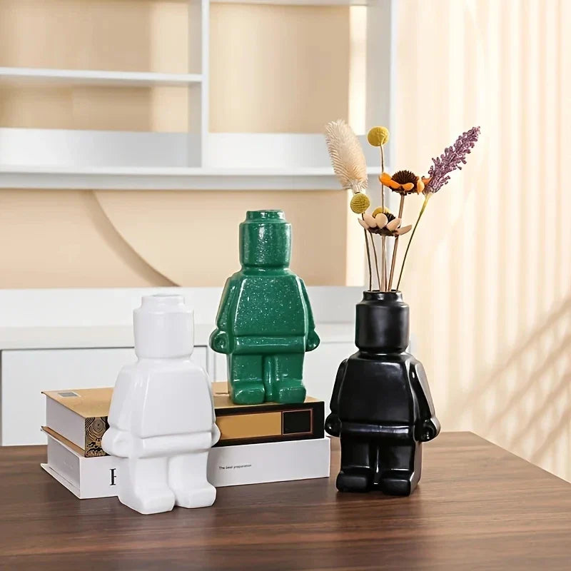 Lego-Vase aus Keramik