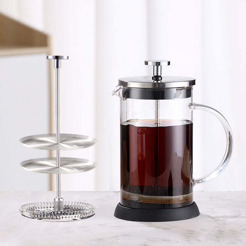 Frendorf | 1000ml Vollständig Transparentes Glas Und 304 Interne Sicherheitskomponenten Zeigen Perfekt Den Exzellenten French Press Kaffeezubereiter