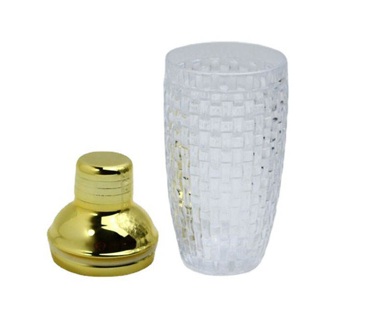 Frendorf | 400ml Gold Deckel Muster Cocktail Shaker