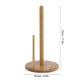 Frendorf | Bambus-Gewebebehälter Küche Esszimmer vertikaler Holzrollenpapierhalter Aufbewahrungsregal Frischhaltfolie Halter fauler Lappen Halter