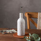 Frendorf | Beige Home Kitchen Auslaufsichere Flüssigkeitsgewürzölflasche 400ml Keramische Sojasaucenflasche Keramisch mit Edelstahlausguss