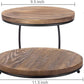 Frendorf | Brennholz Cupcake Halter Stand mit schwarzem Metallrahmen