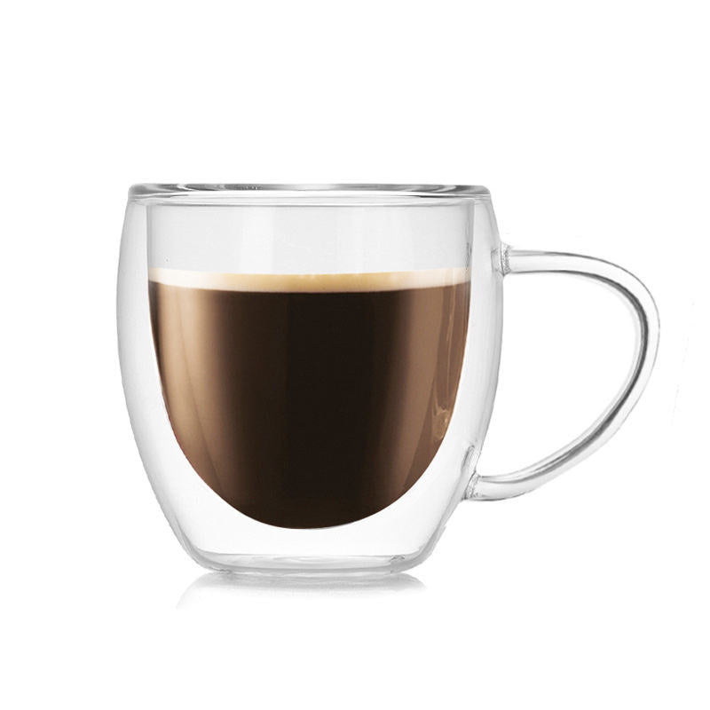 Frendorf | 250ml Coffee Bullet Glas - Hitzebeständiges Doppelt Wand Borosilikat Espresso Shot Glas