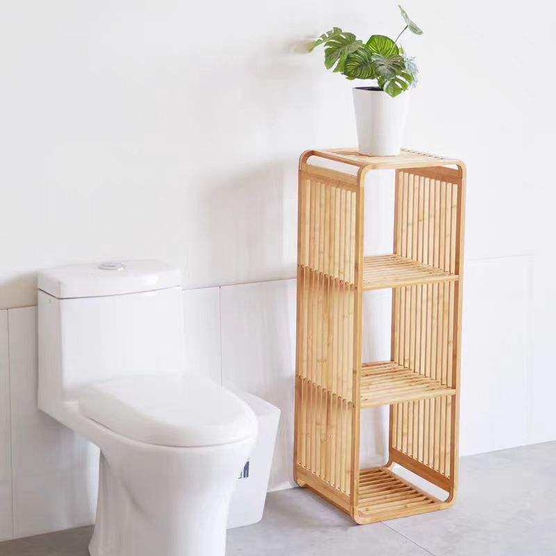 Frendorf | Bambus mehrschichtiger Radianz Speicherregal Haushalts-Schreibtischregal Multifunktionales Blumenregal Speicherregal