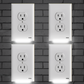 Frendorf | 4er-Pack: LED Nachtlicht Steckdosenabdeckung – Verschiedene Stile