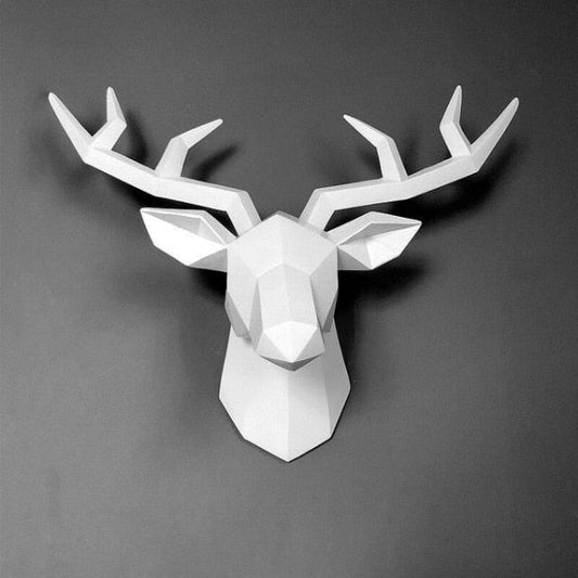 Frendorf | 3D abstrakte kleine Rehkopfskulptur