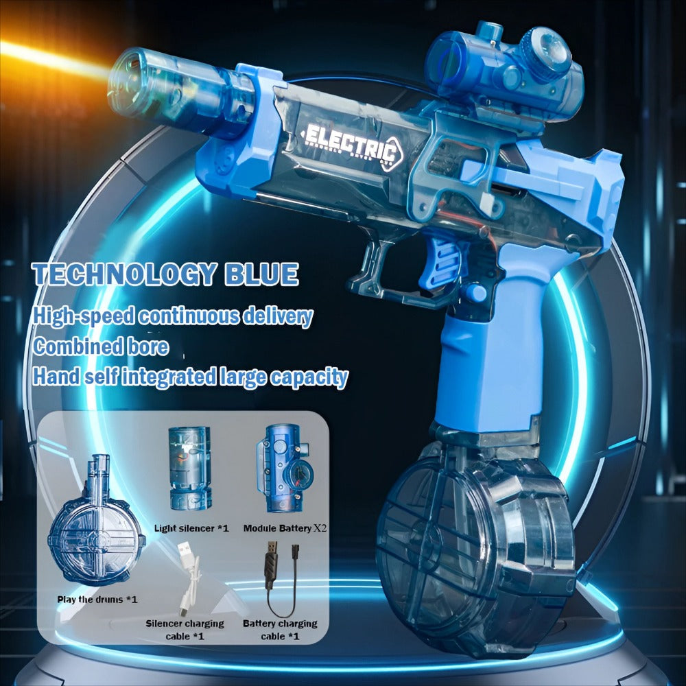 Technology Blue™ | Elektrische Wasserpistole | Hochdruck & Großes Reservoir