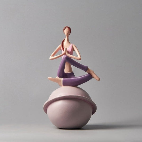 Yoga Lady Figurine Skulptur