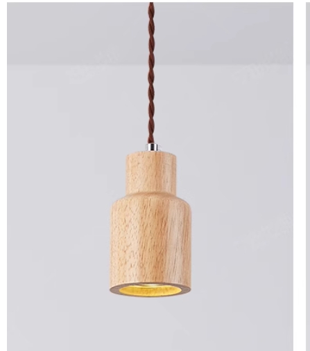 Skandinavische Holz Hängeleuchte – Minimalistisches Design für Wohnzimmer und Schlafzimmer | Natürlicher Holzlook