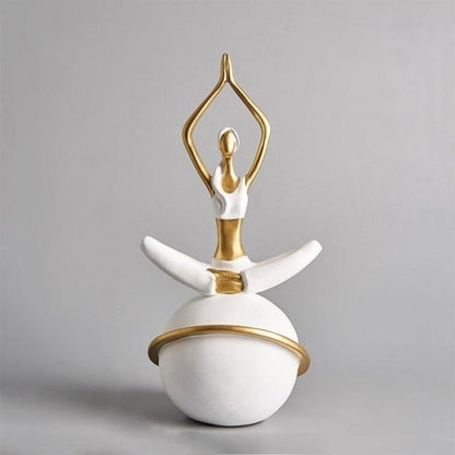 Yoga Lady Figurine Skulptur