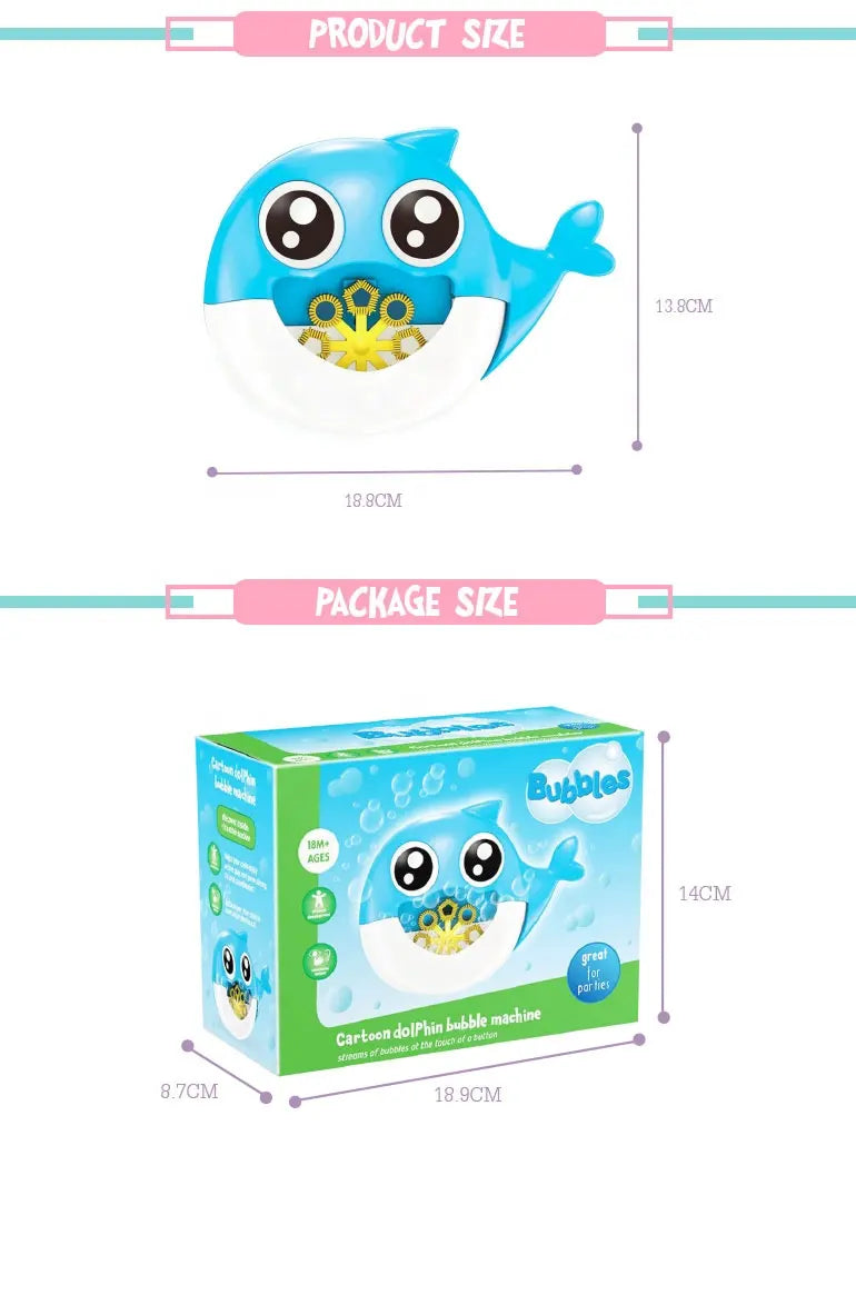 Frendorf | Blasenmaschine Spielzeug für Kinder - Outdoor Kunststoff Blasenwerfer, Alter 2-13