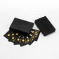 Frendorf | Hochwertige Spielkarten Druck Poker PVC wasserdichte Kunststoff schwarze Spielkarten
