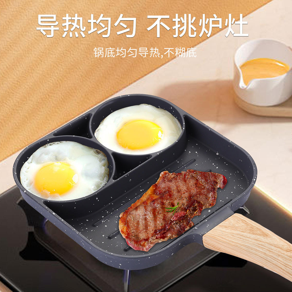 Frendorf | Premium Gusseisenbratpfanne - Robuste 10-Zoll vorgeheizte Bratpfanne zum Kochen, Backen, Anbraten - Ideal für Induktion, Ofen, Grill und Herd - Vielseitiges Küchenmust-have