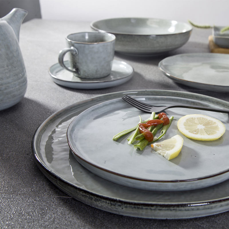 Frendorf | Klassische rustikale Tassen, 8,2x6,5cm, Set von 4 - Keramik, nachhaltig, ideal für den Einsatz in Hotels und Restaurants
