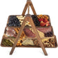 Frendorf | 3-Tierige Servierleiter - Charcuterie-Bretter - Holzservierplatten
