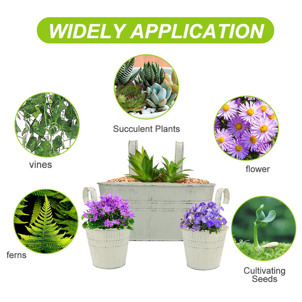 Frendorf | Benutzerdefinierter Metall Eisen Blumentopf Hängetopf Zink Eimer Für Garten Balkon Geländer Wandtopf im Freien