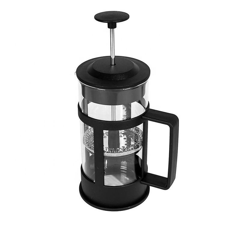 Frendorf | 350ml Schwarzes Plastikgehäuse Kaffeepresse Hochtemperaturwiderstand Glas Presse Kaffeekocher French Press
