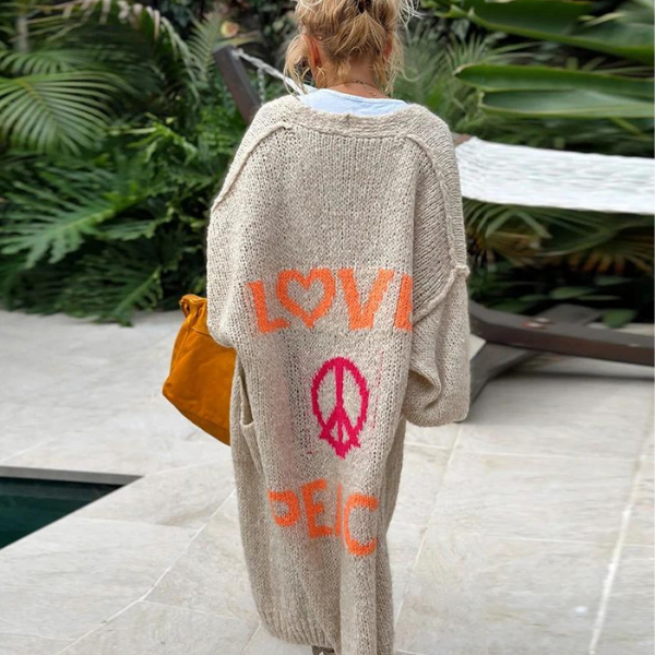 Frendorf | Stylische peace strickjacke