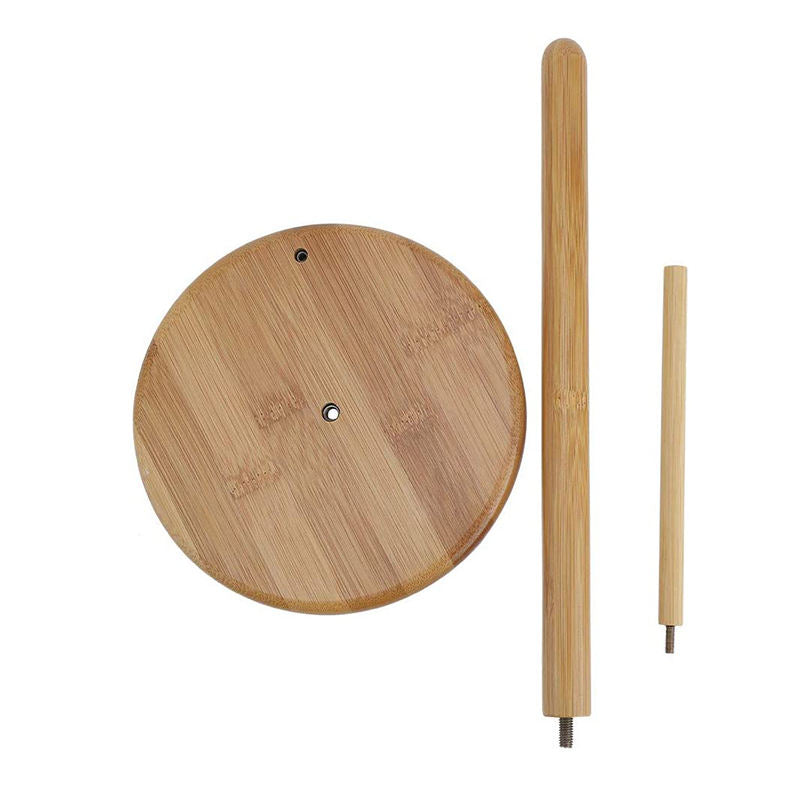 Frendorf | Bambus-Gewebebehälter Küche Esszimmer vertikaler Holzrollenpapierhalter Aufbewahrungsregal Frischhaltfolie Halter fauler Lappen Halter