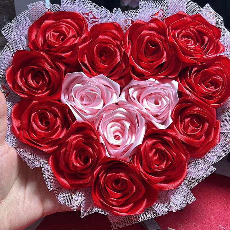 Frendorf | Satinband 5 Yards pro Rolle Mohnrot 235 25mm