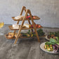 Frendorf | 3-Tierige Servierleiter - Charcuterie-Bretter - Holzservierplatten